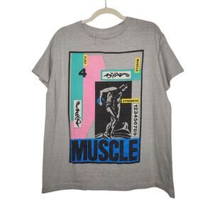 Vintage Moret Bodybuilding Art Workout Muscle Single Stitch 80s 90s Shirt